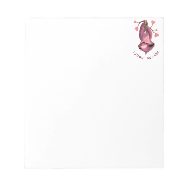 Bloc De Notas Notepad eslovaco romántico - Sonrisa (Frente)