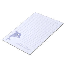 Notepad estatista personal del niño delfín Cute