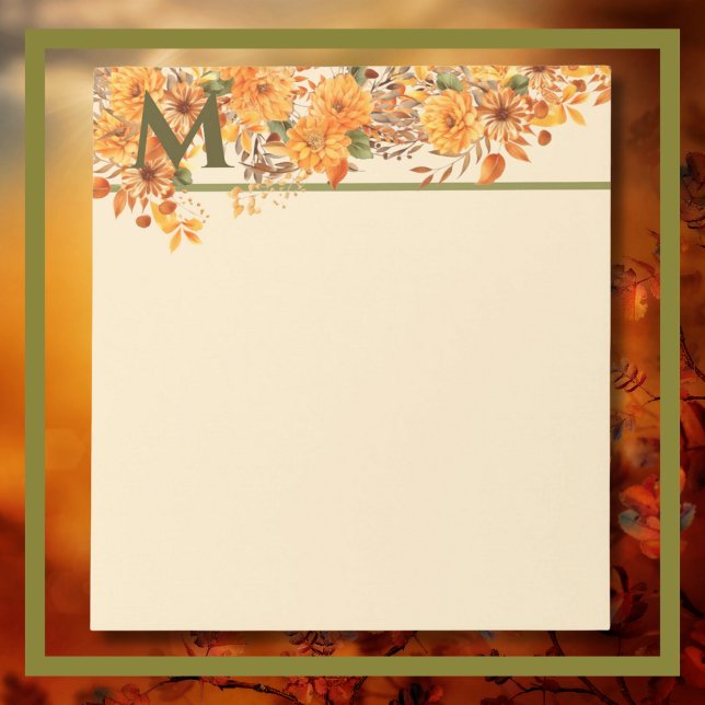 Bloc De Notas Notepad festivo de otoño (AUTUMN FESTIVE NOTEPAD)