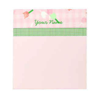 Bloc De Notas Notepad floral rosa