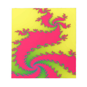 Bloc De Notas Notepad fractal chino de dragón de Año Nuevo