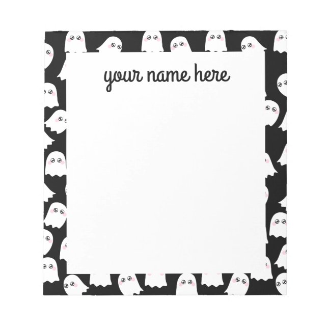 Bloc De Notas Notepad Ghosts personalizado (Frente)