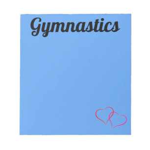 Bloc De Notas NOTEPAD GIMNASTICA azul brillante