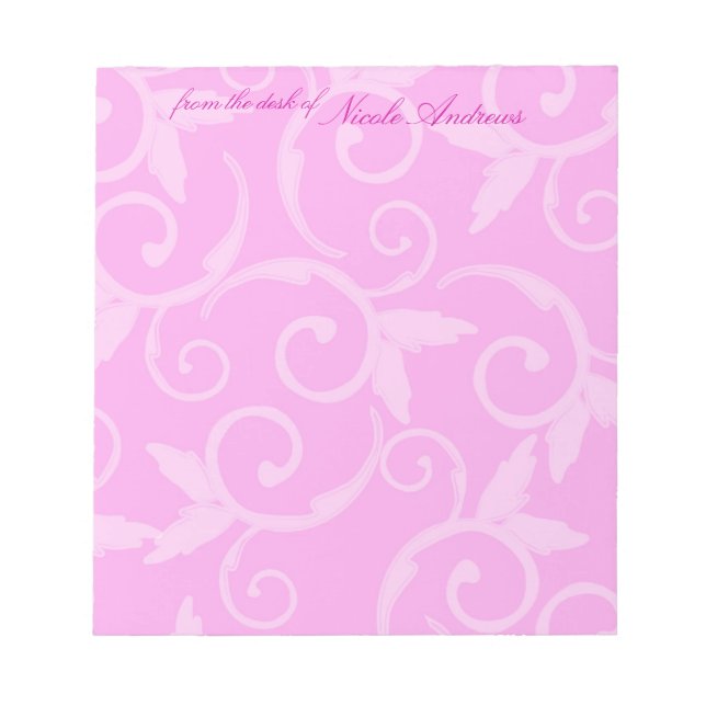 Bloc De Notas Notepad - Girly Swirl (Frente)