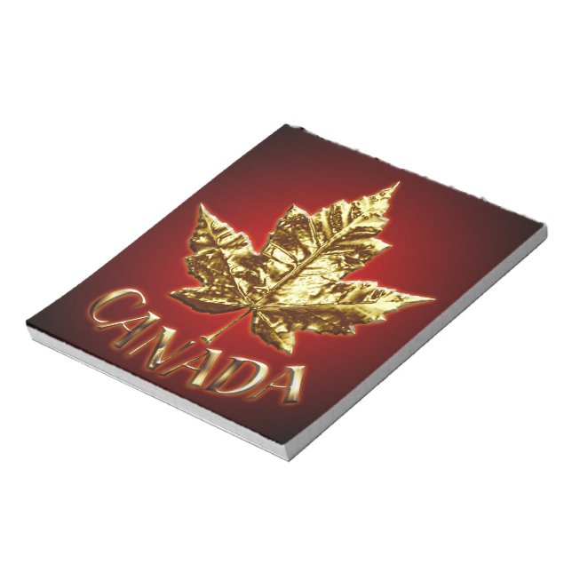 Bloc De Notas Notepad Gold Medalla de oro Canadá Notepad (Lado Izquierdo)