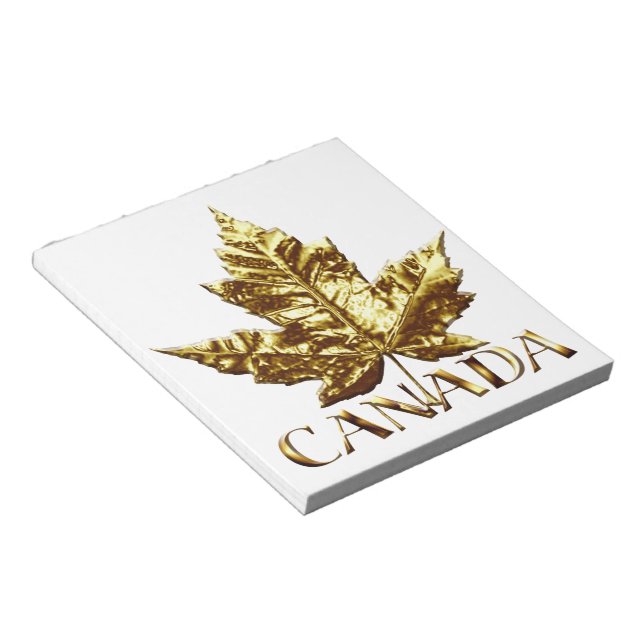 Bloc De Notas Notepad Gold Medalla de oro Canadá Notepad (Lado Derecho)