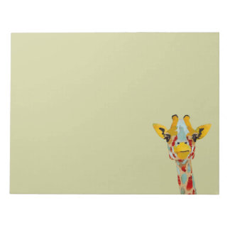 Bloc De Notas Notepad Gold Peeking Giraffe
