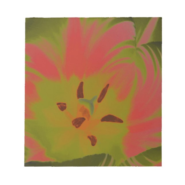 Bloc De Notas Notepad gótico Gloomy Red Tulip (Frente)