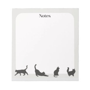 Bloc De Notas Notepad Gris Cat