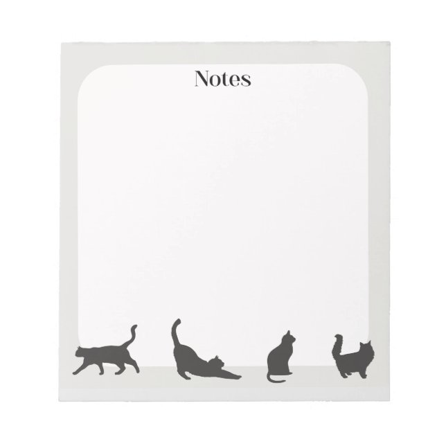 Bloc De Notas Notepad Gris Cat (Frente)
