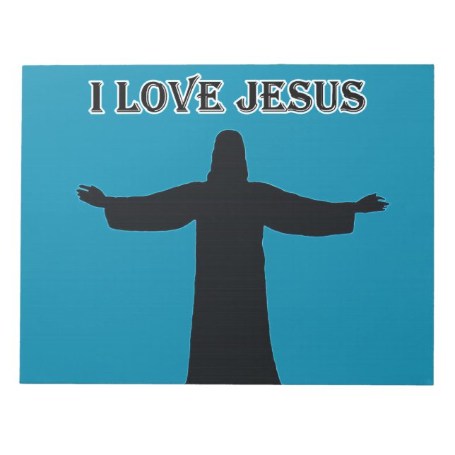 Bloc De Notas Notepad  i love jesus (Frente)