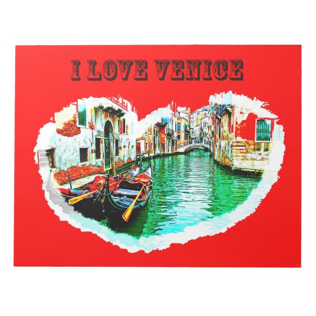 Bloc De Notas Notepad i love VENICE (Frente)