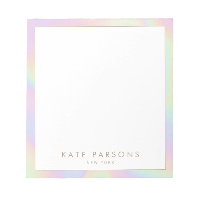 Bloc De Notas Notepad irlandés Pastel Arcoiris (Frente)