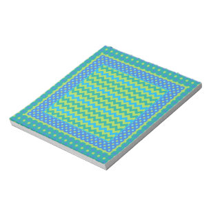 Bloc De Notas Notepad, Jotter: Mezcla de Chevrons, puntos de Pol