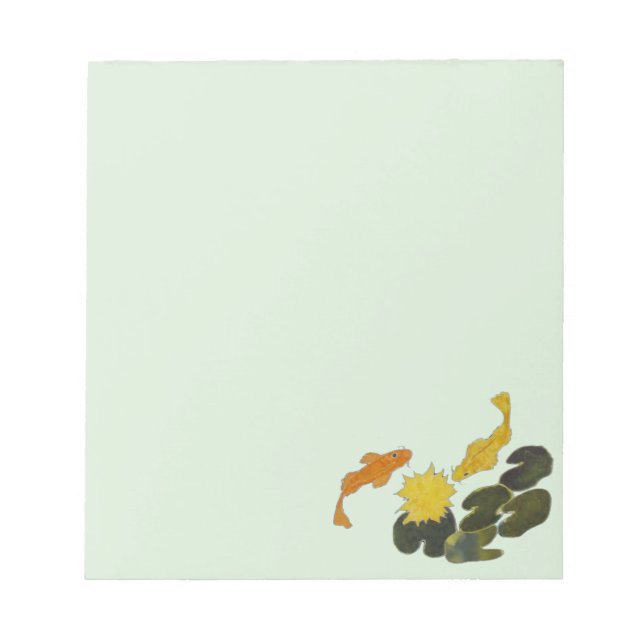Bloc De Notas Notepad - Koi y Lily Pads (Frente)