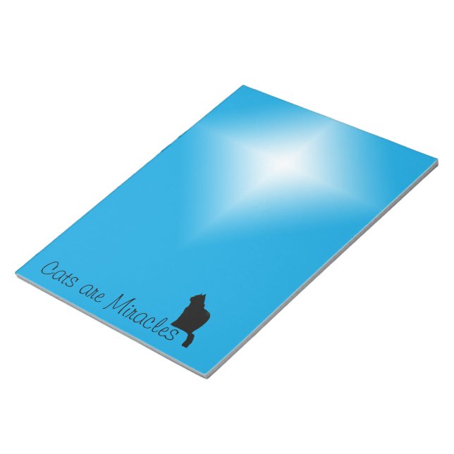 Bloc De Notas Notepad - Los gatos son milagros (Lado Derecho)