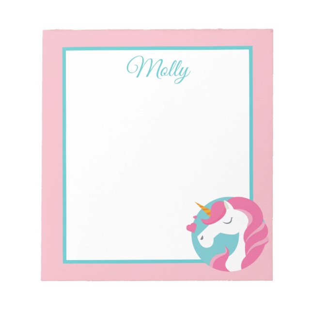 Bloc De Notas Notepad magico unicornio (Frente)