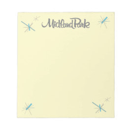 Bloc De Notas Notepad moderno de los años 60