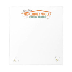 Bloc De Notas Notepad moderno de mediados del siglo XX