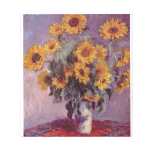 BLOC DE NOTAS NOTEPAD-MONET SUNFLOWERS