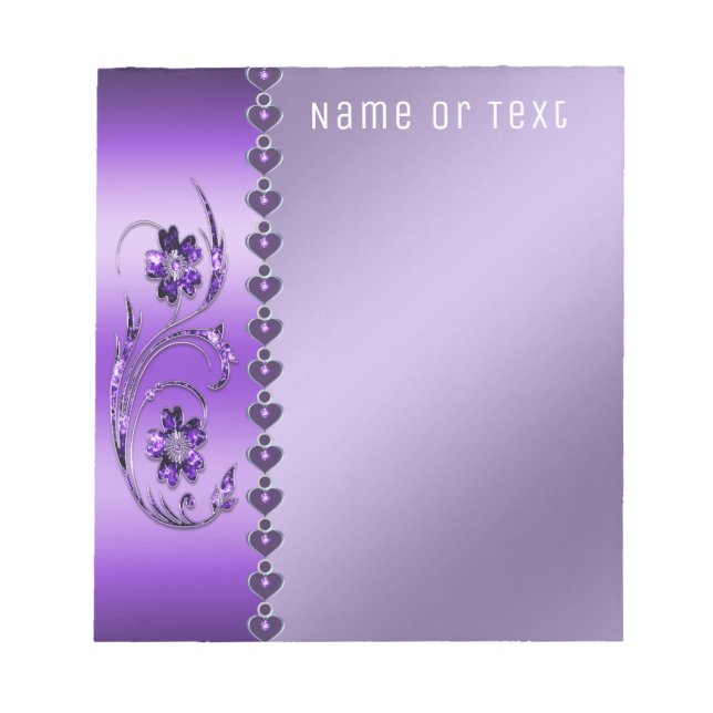 Bloc De Notas Notepad morado (Frente)