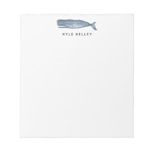 Bloc De Notas Notepad Nautical Personalizado, Azul de la Marina