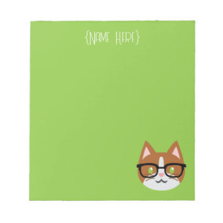 Bloc De Notas Notepad Nerdy Cat Bicolor