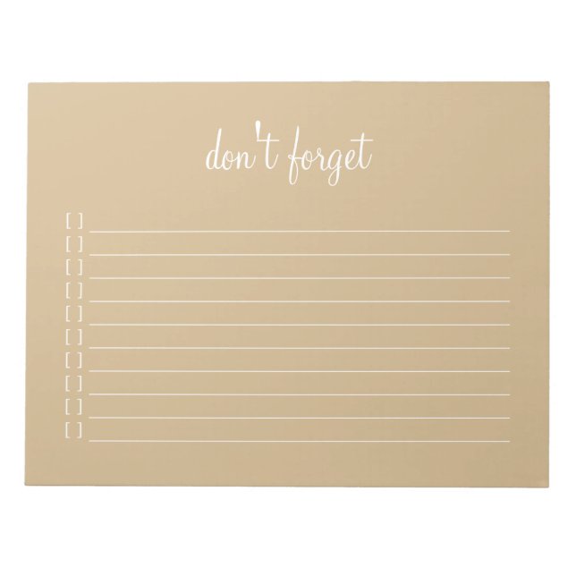 Bloc De Notas Notepad - no olviden la fiesta de novias (Frente)