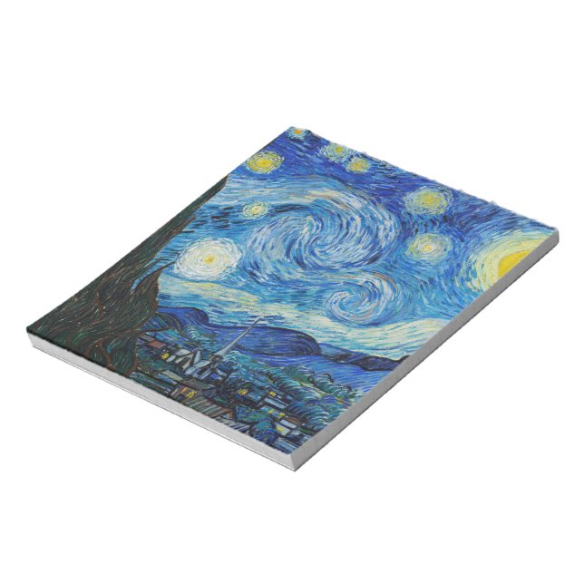 Bloc De Notas Notepad nocturno Vincent Van Gogh Starry (Lado Izquierdo)