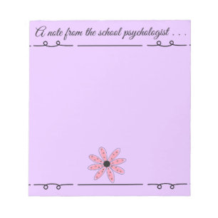 Bloc De Notas Notepad para psicólogos escolares