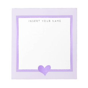 Bloc De Notas Notepad personalizada de corazón de Relieve metali