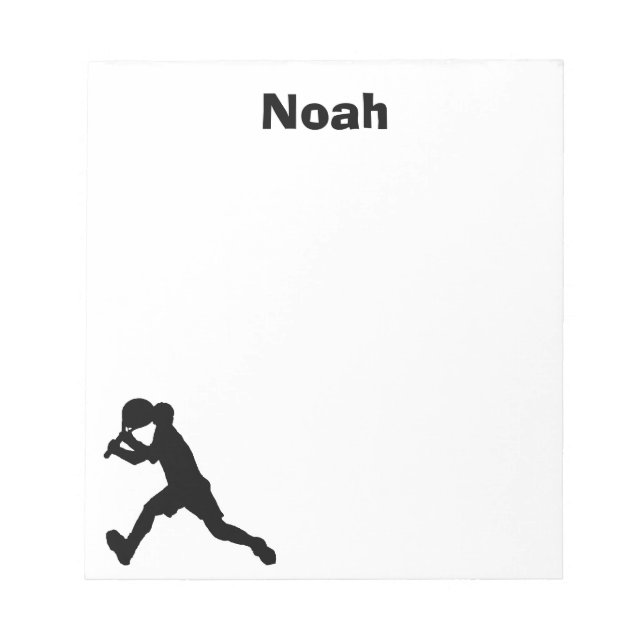 Bloc De Notas Notepad personalizada de tenis (macho) (Frente)