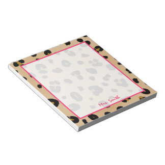 Bloc De Notas Notepad personalizada Leopard