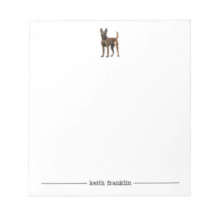 Bloc De Notas Notepad personalizado belga de Malinois