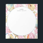 Bloc De Notas Notepad personalizado, cascos en la playa<br><div class="desc">Utilice la plantilla para agregar personalización a la parte superior del bloc de notas.</div>