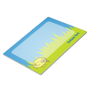Bloc De Notas Notepad personalizado de ave amarilla