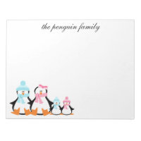Notepad Personalizado de invierno de la familia Pe