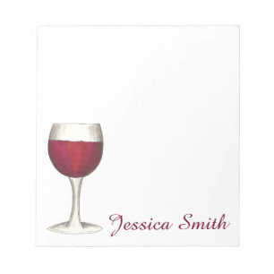 Bloc De Notas Notepad personalizado de la bodega de vinos Red Lo