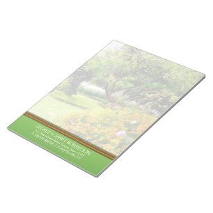 Bloc De Notas Notepad personalizado de la naturaleza de los jard