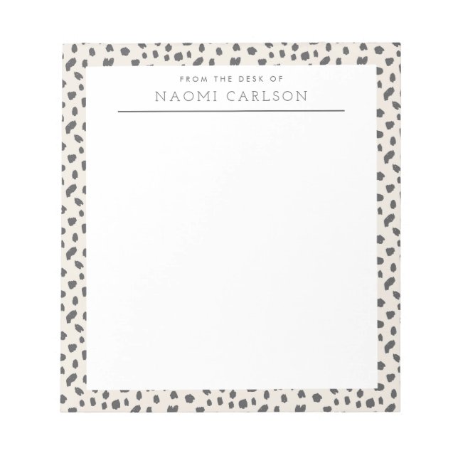 Bloc De Notas Notepad Personalizado de la persuasión de Dalmacia (Frente)