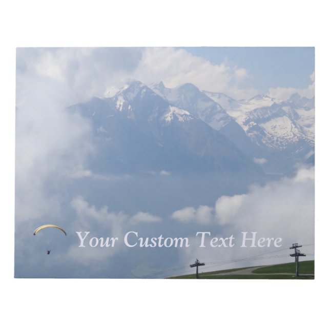 Bloc De Notas Notepad personalizado de los Alpes austríacos (Frente)
