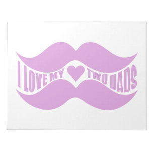 Bloc De Notas Notepad personalizado de Mustaches Rosado