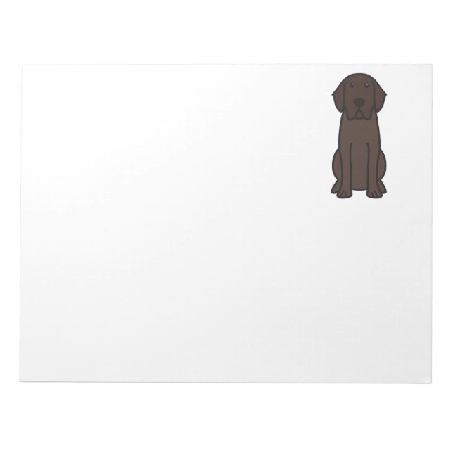 Bloc De Notas Notepad Personalizado de perro de Labrador (Frente)