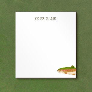 Bloc De Notas Notepad personalizado de pescador de truchas de ar