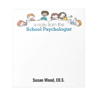 Bloc De Notas Notepad Personalizado de psicólogo escolar