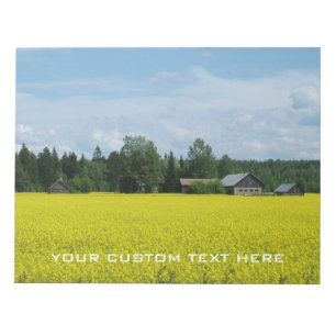 Bloc De Notas Notepad, personalizado finlandés del campo