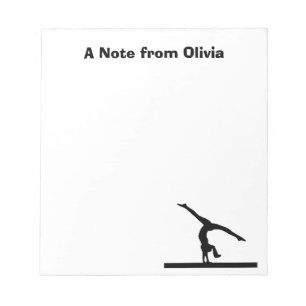 Bloc De Notas Notepad personalizado "Gimnasia"