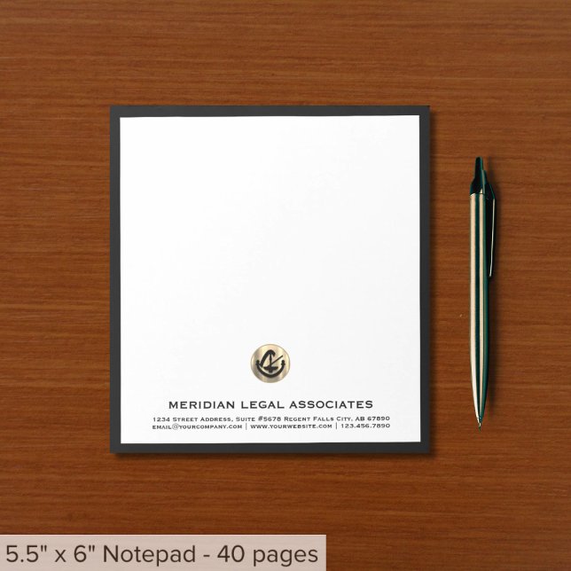 Bloc De Notas Notepad personalizado para la oficina de derecho (Subido por el creador)