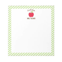 Notepad personalizado para profesores de Apple, ve