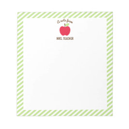 Bloc De Notas Notepad personalizado para profesores de Apple, ve